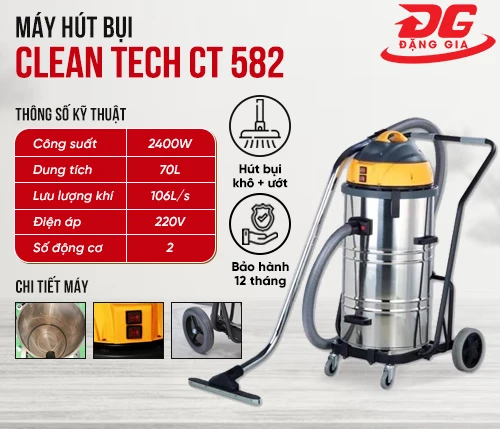 Máy hút bụi Clean Tech CT 582 2