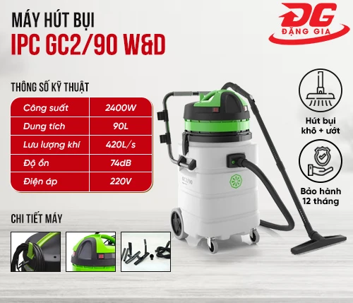 Máy hút bụi khô ướt IPC GC2/90 W&D 2