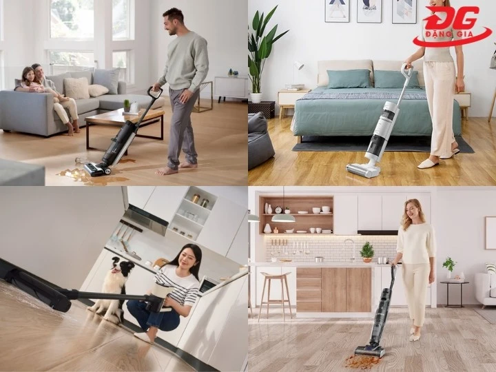 Máy hút bụi lau nhà tốt nhất dễ dàng điều khiển linh hoạt ở mọi nơi