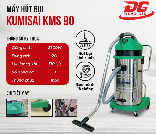 Máy hút bụi hút nước Kumisai KMS 90 2