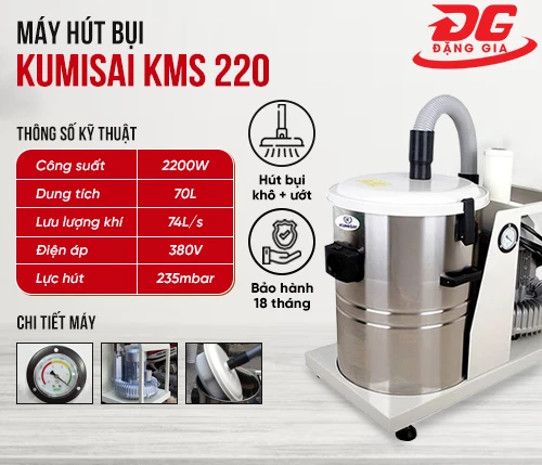 Máy hút bụi 3 pha Kumisai KMS 220 2