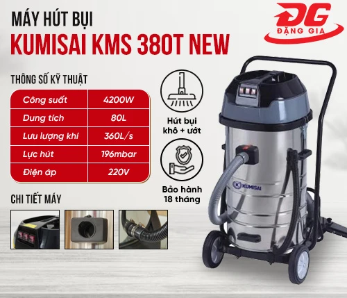 Máy hút bụi công nghiệp Kumisai KMS 380T New 2