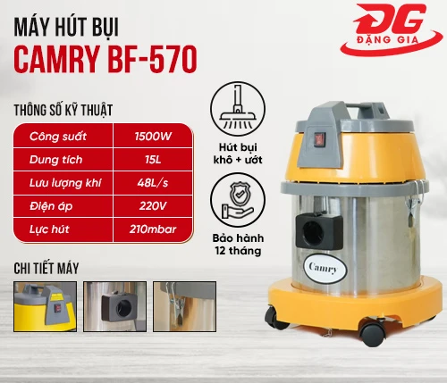 Máy hút bụi công nghiệp Camry BF-570 2