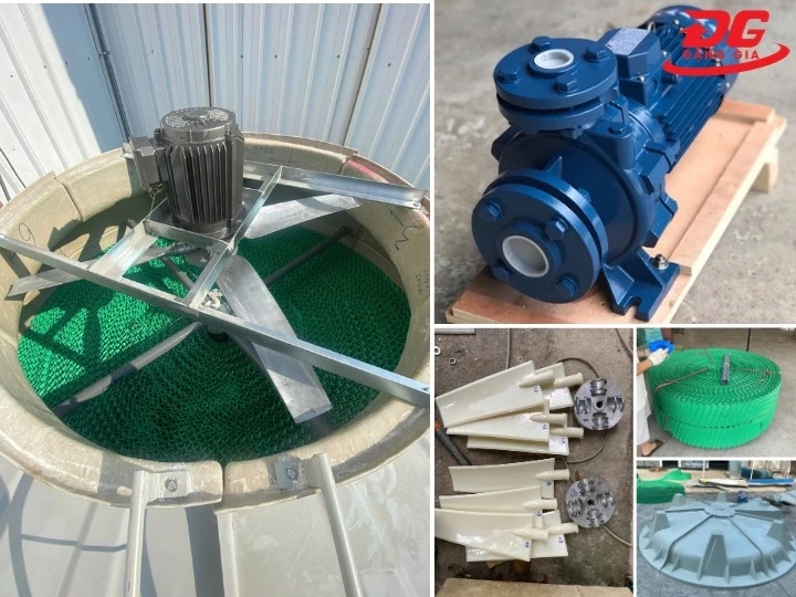 Tháp giải nhiệt Longzi được làm từ vật liệu cao cấp, bền bỉ