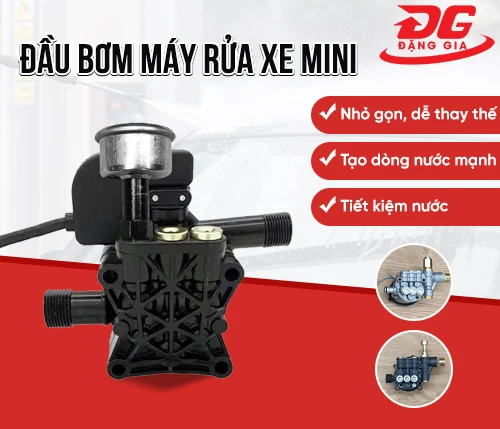 Đầu bơm máy rửa xe mini 2