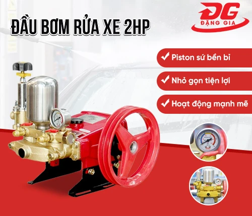 Đầu bơm rửa xe 2HP 2