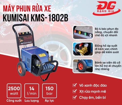 Máy phun rửa xe Kumisai KMS-1802B 2