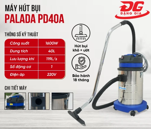 Máy hút bụi văn phòng Palada PD40A 2