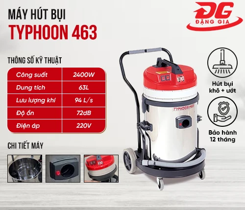 Máy hút bụi hút nước Typhoon 463 2