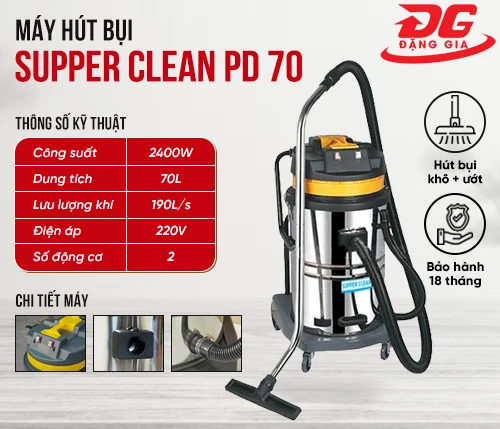 Máy hút bụi nhà xưởng Supper Clean PD 70 2