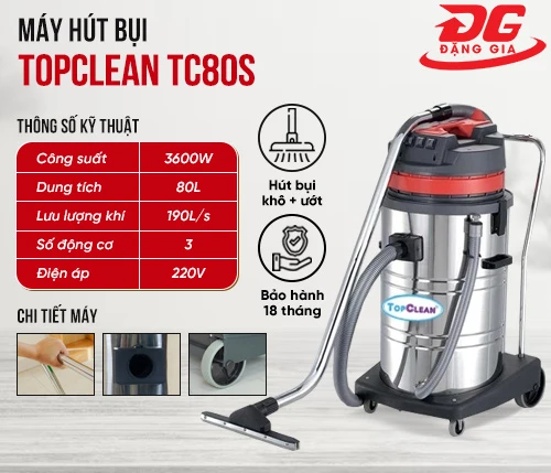 Máy hút bụi TopClean TC80S 2