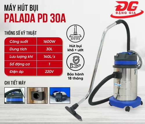 Máy hút bụi văn phòng Palada PD 30A 2