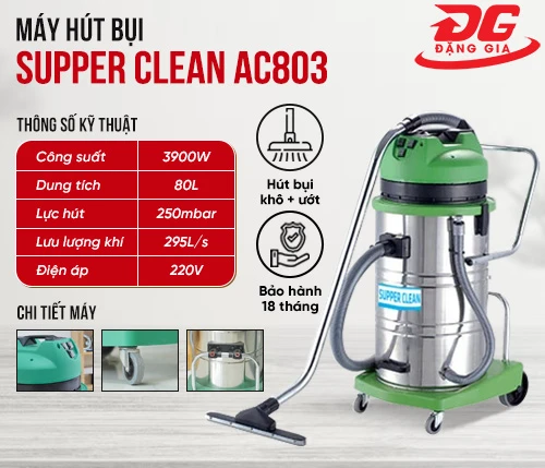 Máy hút bụi công suất cao Supper Clean AC803 2