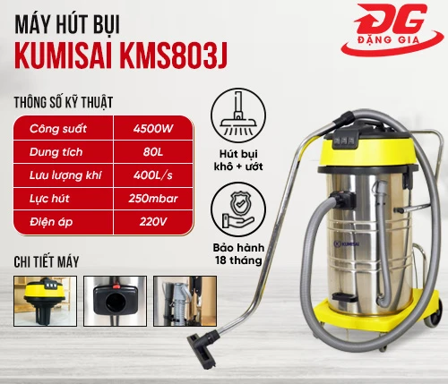 Máy hút bụi công nghiệp Kumisai KMS803J 2