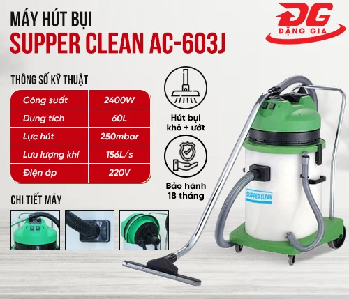 Máy hút bụi công nghiệp Supper Clean AC-603J 2