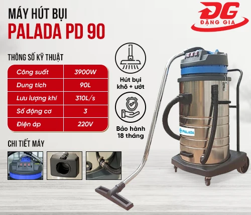 Máy hút bụi công nghiệp Palada PD 90 2