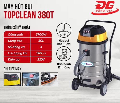 Máy hút bụi công nghiệp TopClean 380T 2