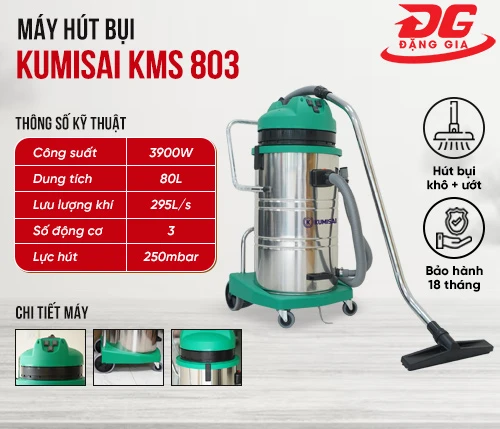 Máy hút bụi công nghiệp Kumisai KMS 803 2