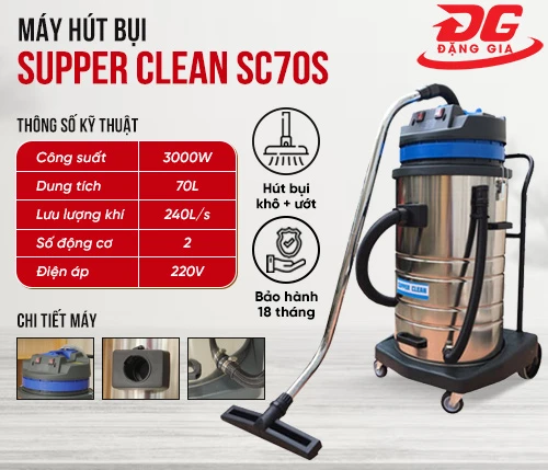 Máy hút bụi Supper Clean SC70S 2