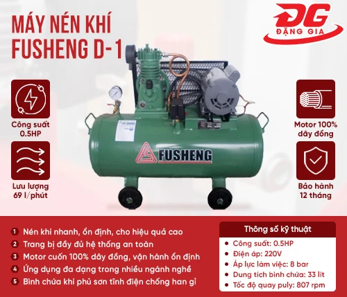 Máy nén khí Fusheng D-1 2