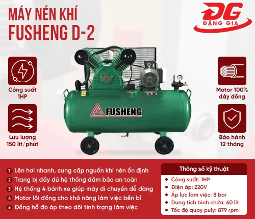 Máy nén khí Fusheng D-2 2