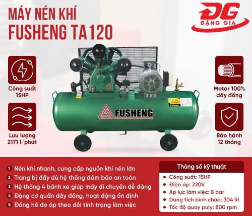 Máy nén khí Fusheng TA120(15HP) 2