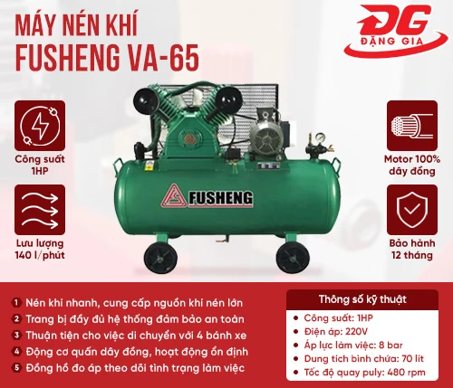 Máy nén khí Fusheng VA-65 2