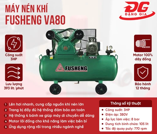 Máy nén khí Fusheng VA80(3HP) 2
