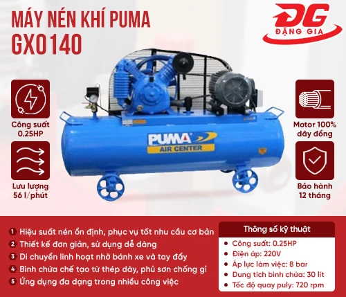 Máy nén khí Puma GX0140 -1/4HP 2