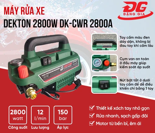 Máy rửa xe Dekton 2800W DK-CWR 2800A 2