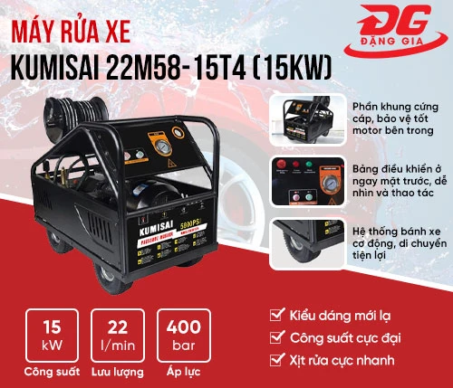 Máy rửa xe Kumisai 22M58-15T4 (15Kw) 2