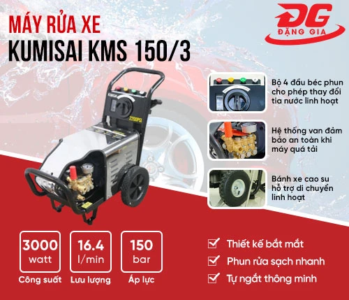 Máy rửa xe Kumisai KMS 150/3 2
