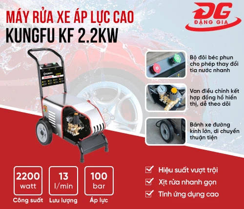 Máy rửa xe áp lực cao Kungfu KF 2.2KW 2