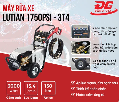 Máy rửa xe Lutian 1750PSI - 3T4 2