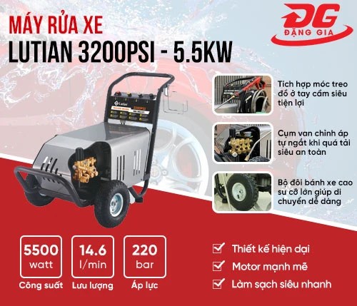 Máy rửa xe Lutian 3200PSI - 5.5KW 2