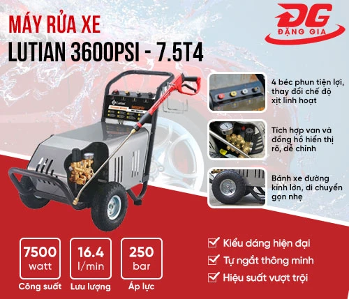 Máy rửa xe Lutian 3600PSI - 7.5T4 2