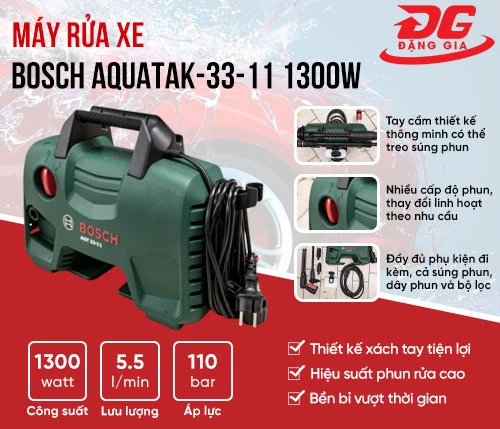 Máy rửa xe Bosch Aquatak-33-11 1300W 2