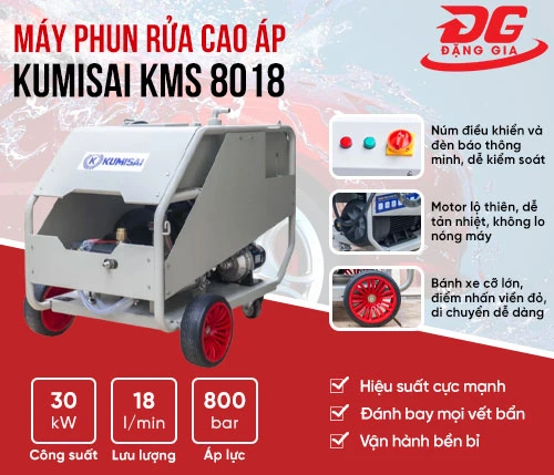 Máy phun rửa cao áp Kumisai KMS 8018 2