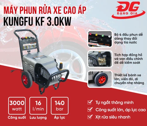 Máy phun rửa xe cao áp Kungfu KF 3.0KW 2