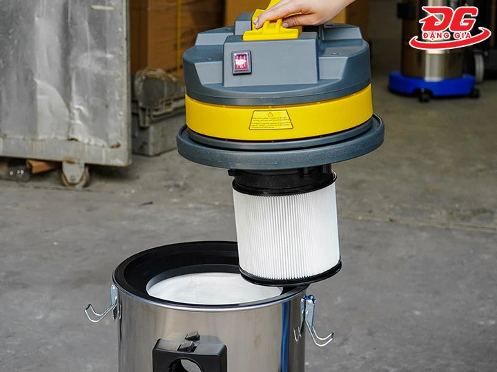 lắp bộ lọc hepa cho máy