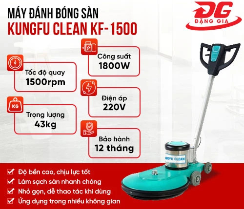 Máy đánh bóng sàn tay cánh bướm Kungfu Clean KF-1500 2