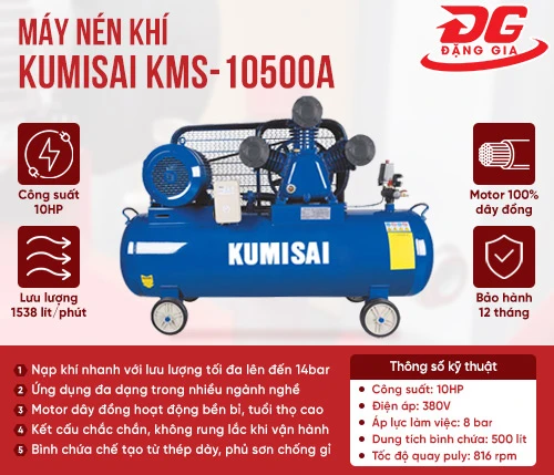 Máy nén khí Kumisai KMS-10500A 2