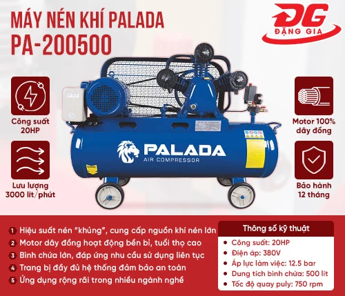 Máy nén khí Palada PA-200500 2