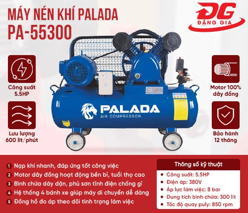 Máy nén khí Palada PA-55300 2