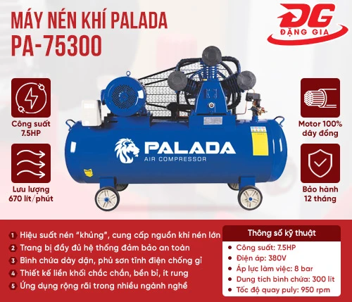 Máy nén khí Palada PA-75300 2