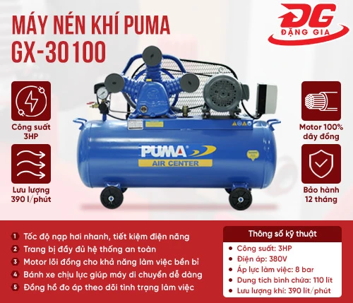 Máy nén khí Puma GX30100 (3HP) 2