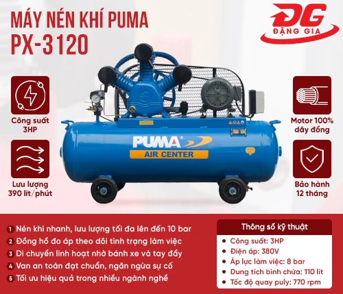 Máy nén khí PUMA PX-3120 2