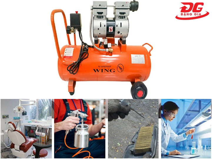 Ứng dụng máy nén khí không dầu giảm âm Wing TW-OF750-35L