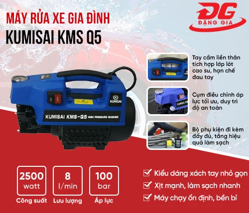 Máy rửa xe gia đình Kumisai KMS Q5 2