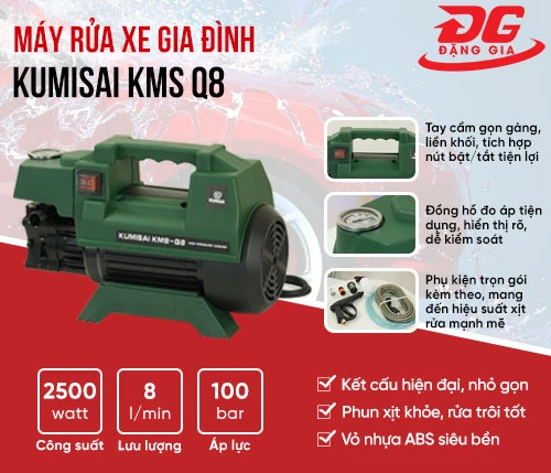 Máy rửa xe gia đình Kumisai KMS Q8 2